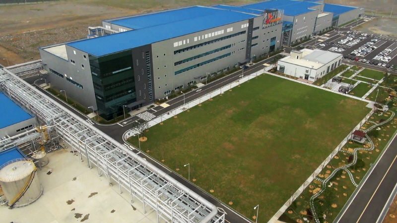 SK온 서산 배터리공장이 ‘2021년 한국에너지대상’에서 ‘에너지효율향상’ 단체부문 장관표창을 수상했다. 전 공정에서 에너지 사용량을 절감하기 위한 노력을 인정받았다. 사진은 SK온 서산 배터리 공장 전경.